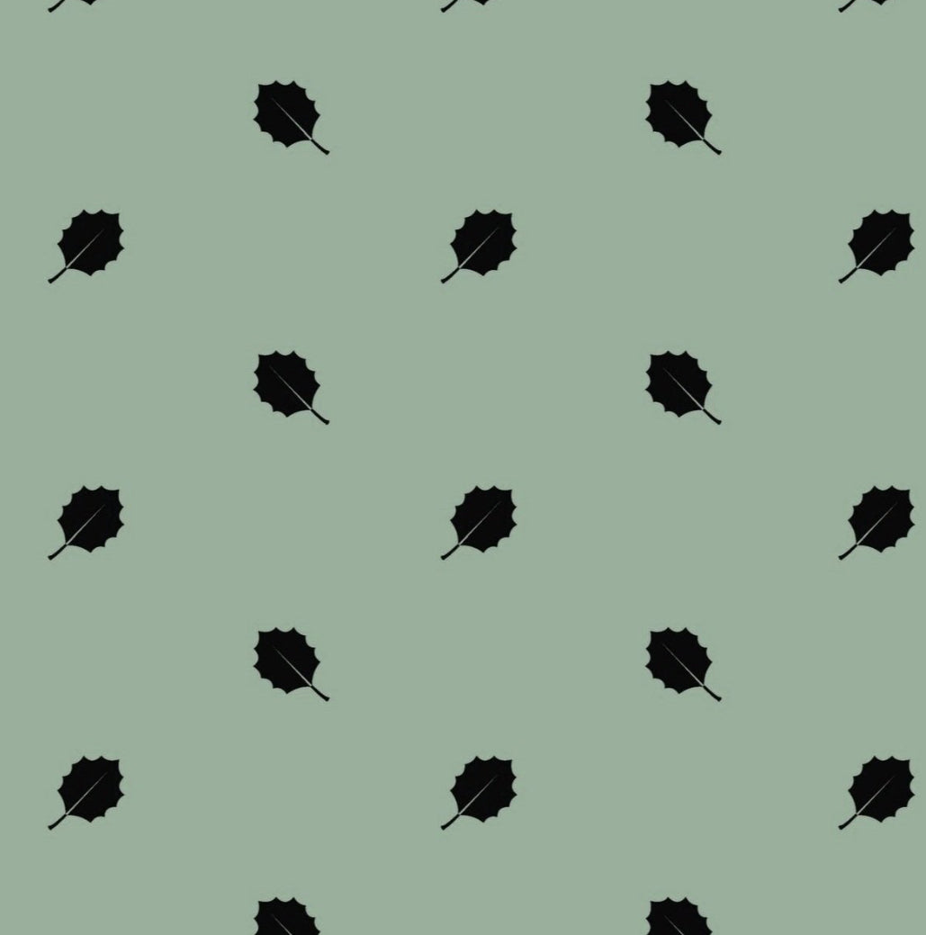 Wrapping Paper - Holly Leaves