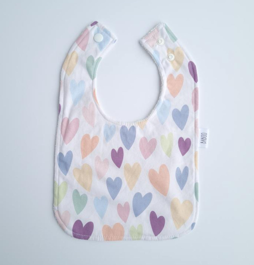 Feeding Bib - Hearts