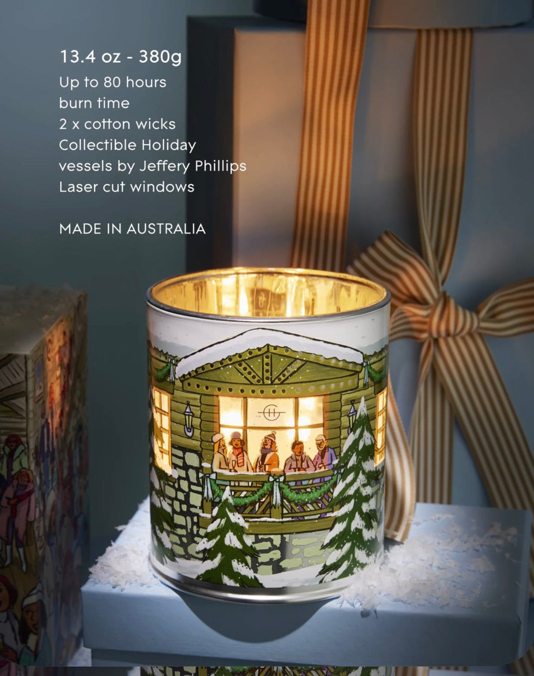 Candle 380g - White Christmas  - Glasshouse Fragrances