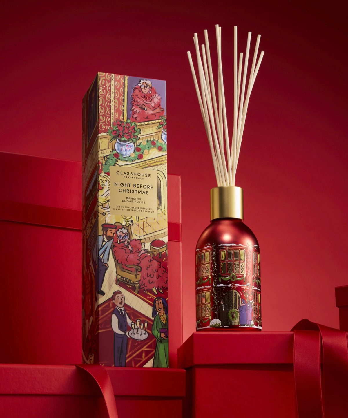 Reed Diffuser - Night Before Christmas - Glasshouse Fragrances