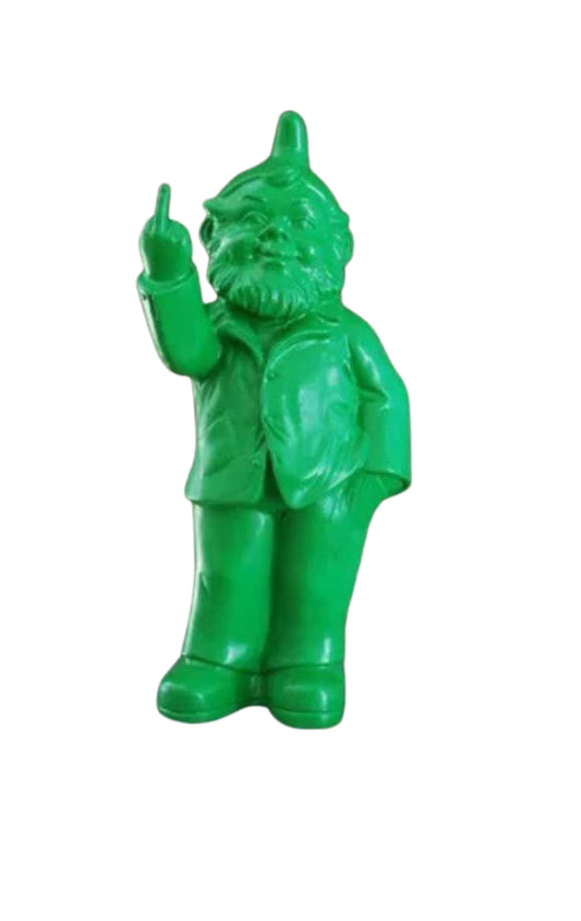 Cheeky Gnome Statue - Green