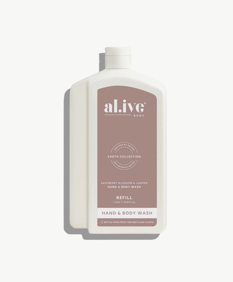 REFILL - Hand and Body Wash - Al.ive - Raspberry Blossom and Juniper