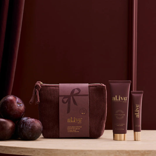 Hand and Lip Gift Set - Al.ive - Sweet Plum and Berries