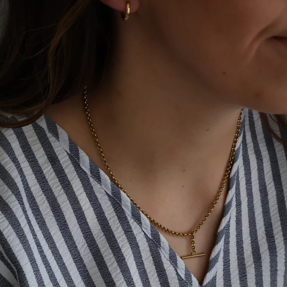 Necklace - Katy B - T Bar - Large