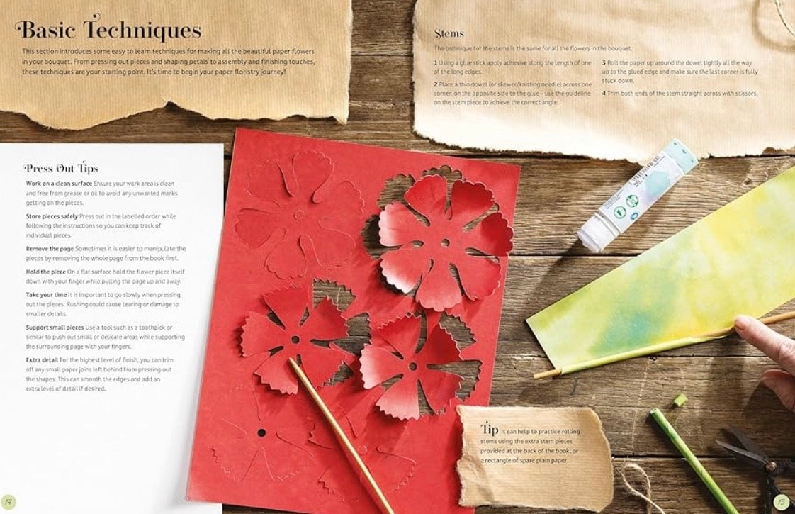 Book - The Bouquet in a Book (Winter) - Craft Book