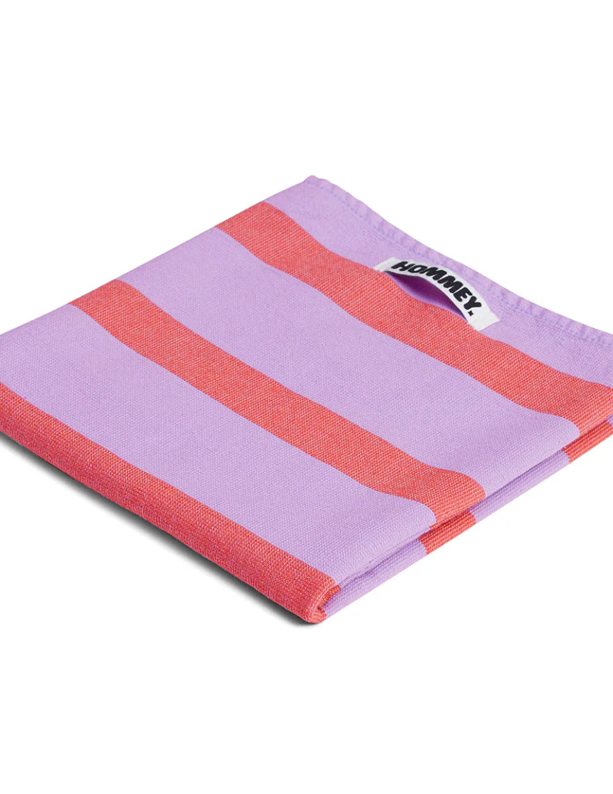 Tea Towel - Grapefruit Stripes
