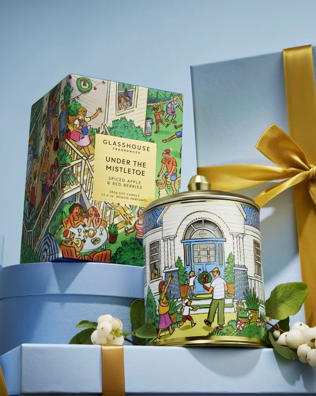 Candle 380g - Under The Mistletoe - Glasshouse Fragrances