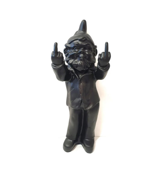 Cheeky Gnome Statue - Black - Double F You