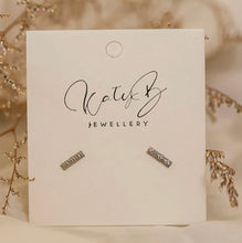 Load image into Gallery viewer, Earrings - Bar Stud
