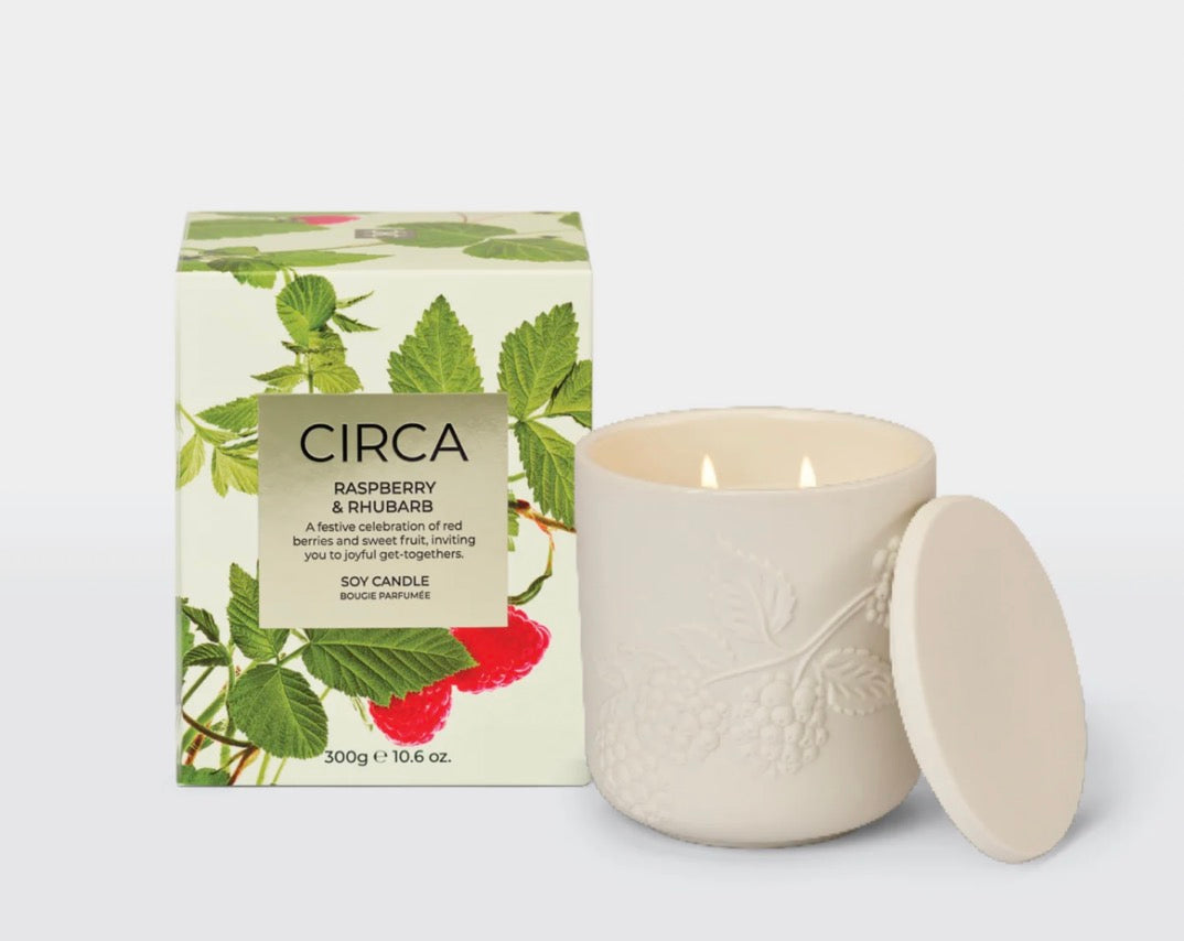 Candle - Raspberry & Rhubarb - 300g - Circa
