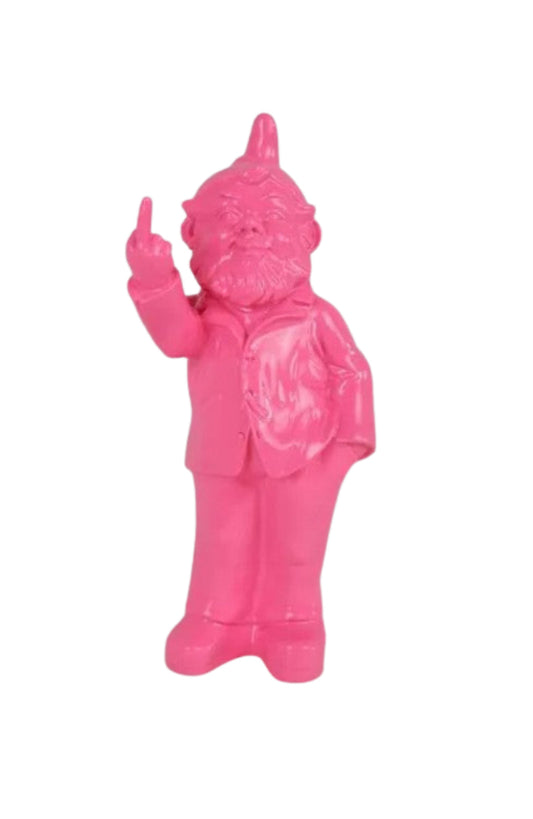 Cheeky Gnome Statue - Pink
