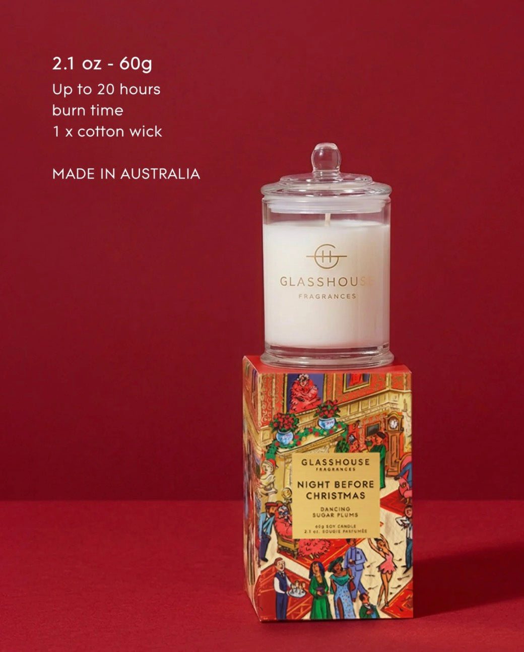 Candle 60g - Night Before Christmas - Glasshouse Fragrances