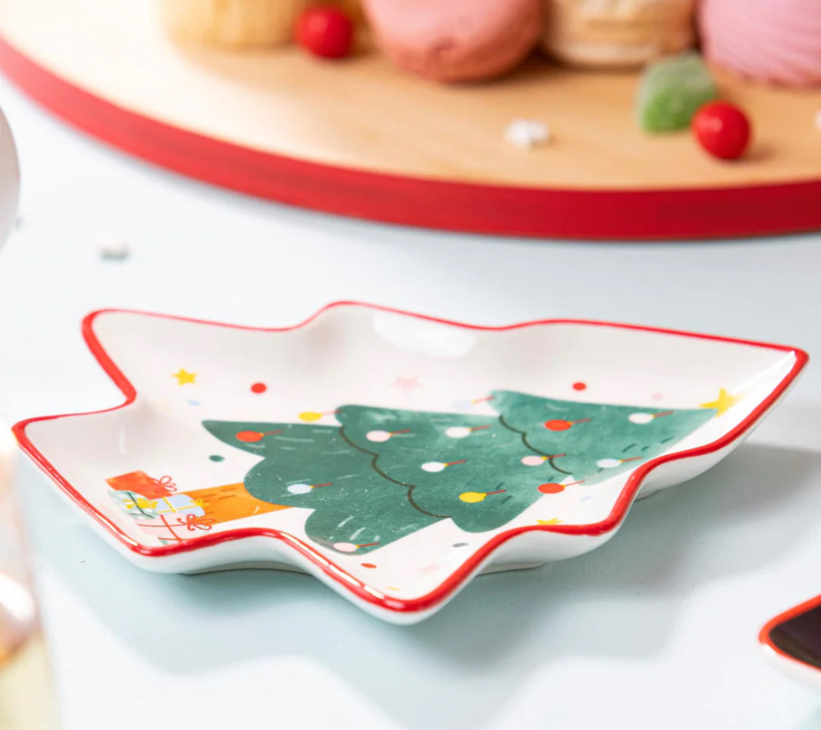 Platter - Tree - Dasher Christmas