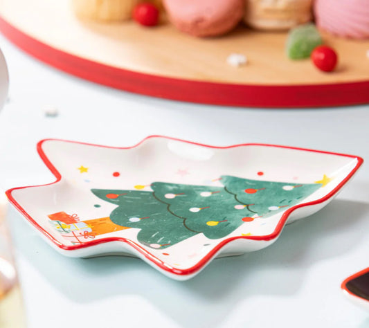 Platter - Tree - Dasher Christmas