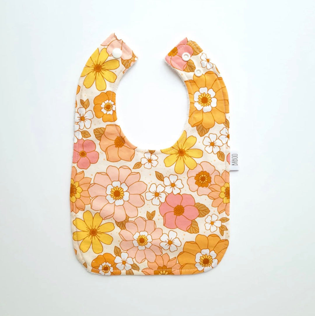 Feeding Bib - Floral Yellow