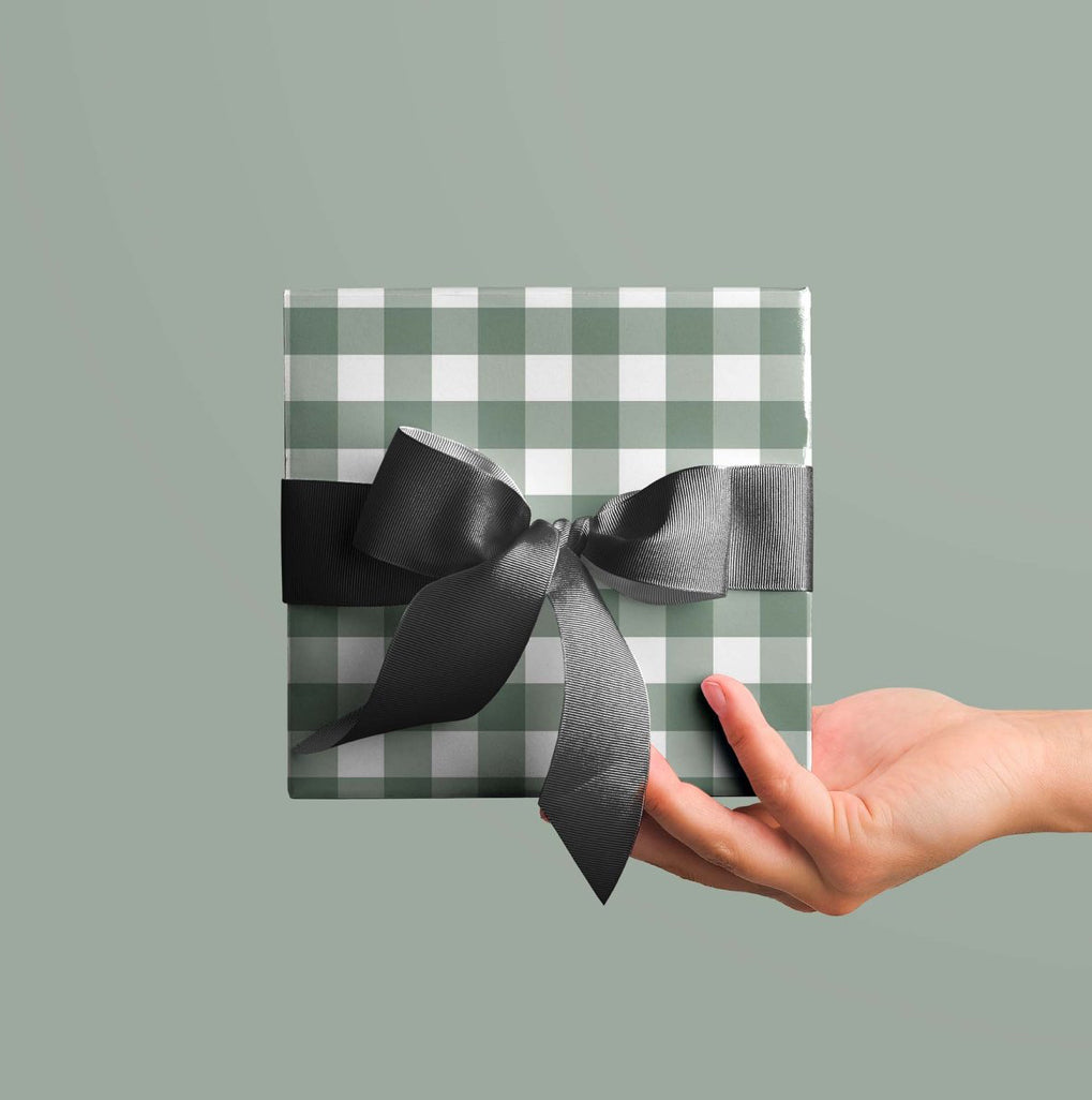 Wrapping Paper - Green Gingham