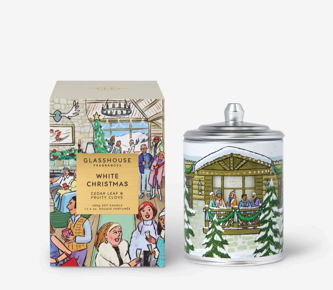 Candle 380g - White Christmas  - Glasshouse Fragrances