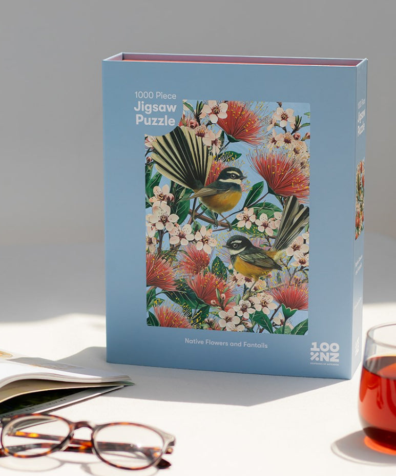 Puzzle - Native Flowers & Chatty Fantails - 1000pce
