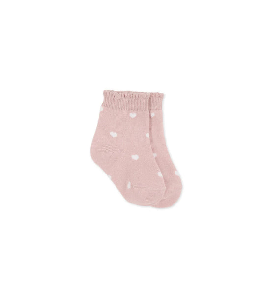Socks - Rose Heart - Jamie Kay - NB