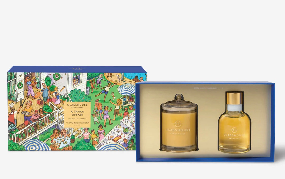 Gift Set - Candle & Diffuser - A Tahaa Affair - Glasshouse Fragrances
