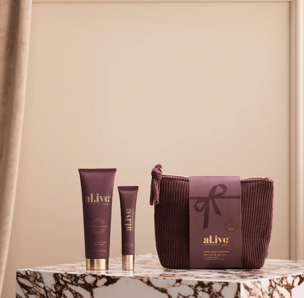 Hand and Lip Gift Set - Al.ive - Sweet Plum and Berries