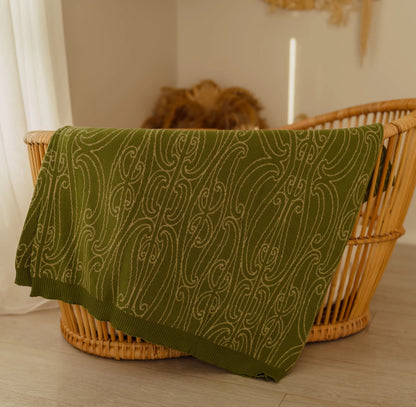 Pēpi Blanket - Knitted - Manaaki Ngahere - Awhi Company