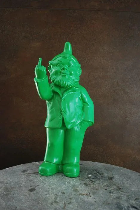 Cheeky Gnome Statue - Green
