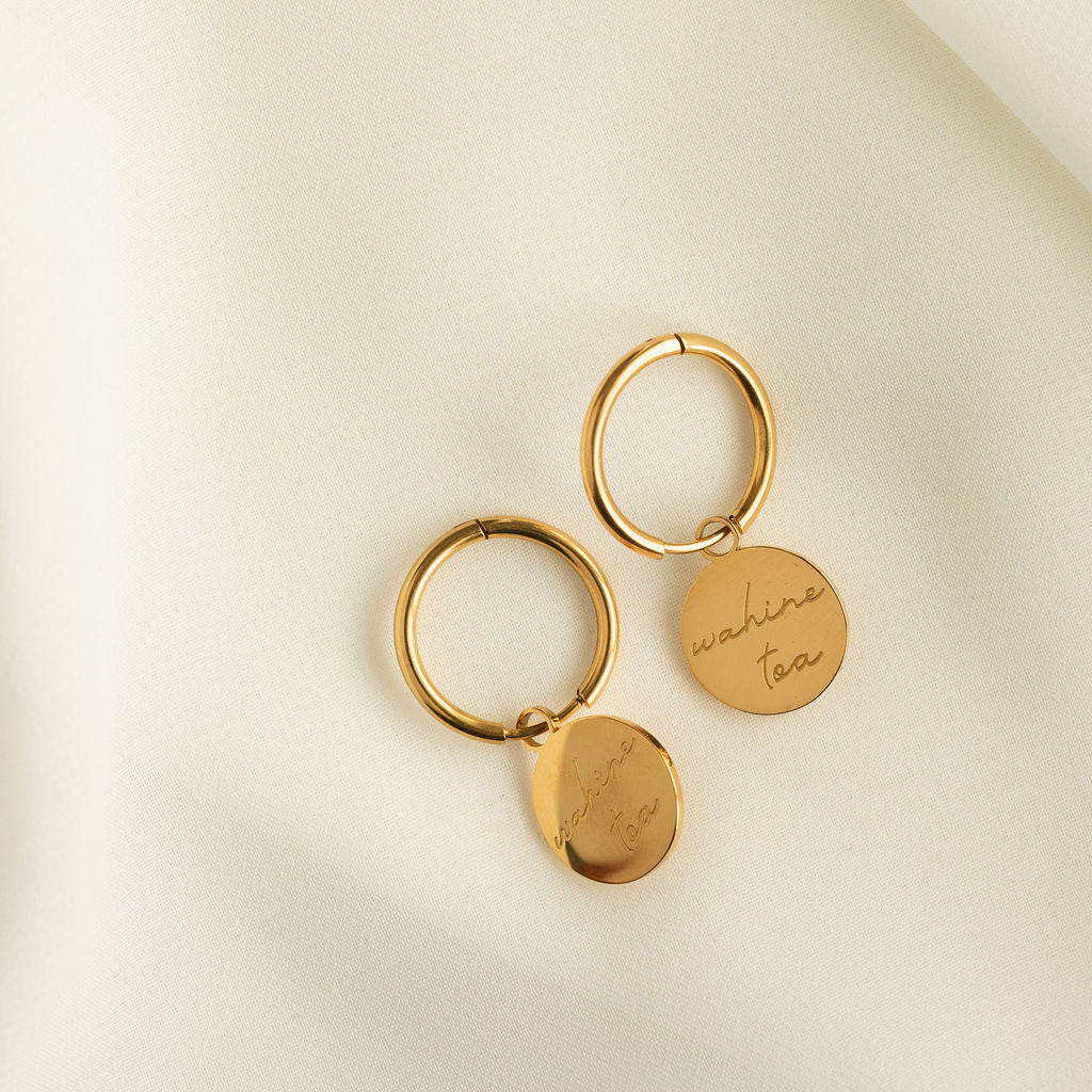 Wahine Toa - Earrings (Hoops)  - Haerenga