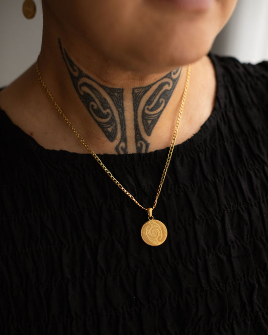 Te Aō Mārama Necklace - Haerenga - Gold