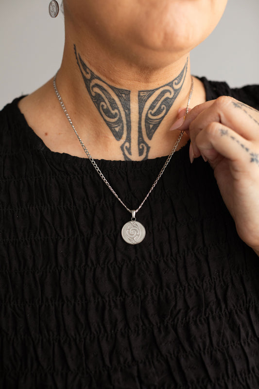 Te Aō Mārama Necklace - Haerenga - Silver