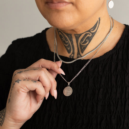 Te Aō Mārama Double Chain Necklace - Haerenga - Silver