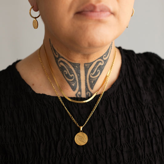 Te Pito Mata - Double Necklace - Haerenga - Gold