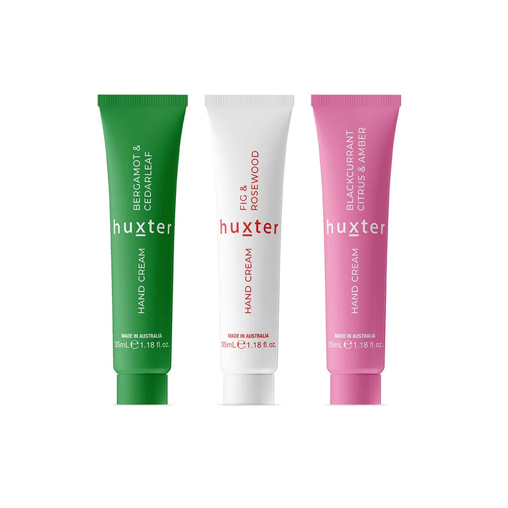 Hand Cream Trio Gift Set - 3 x 35ml Hand Creams - Huxter