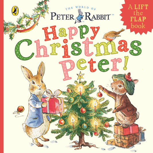 Book - Peter Rabbit Happy Christmas Peter Flap Book