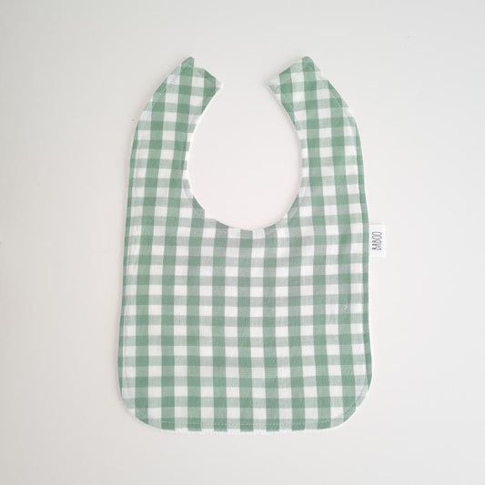 Feeding Bib - Green Gingham