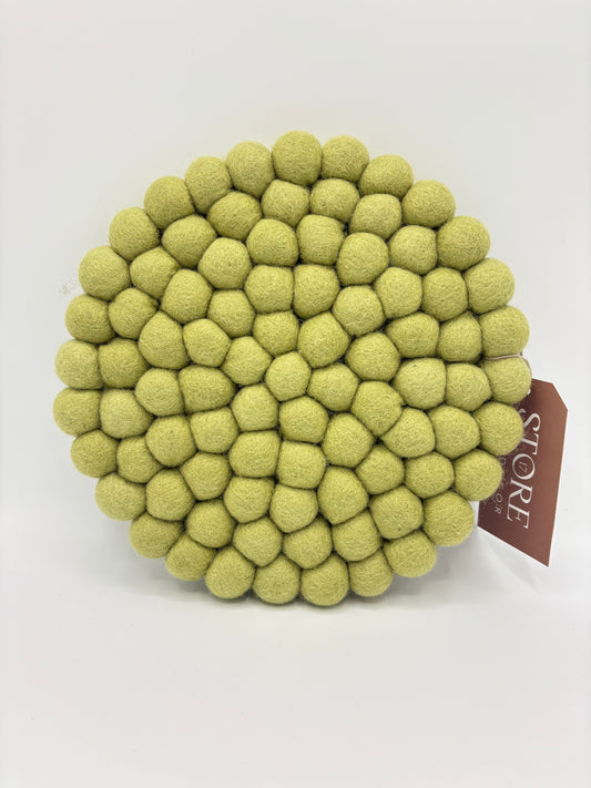Trivet - Felt Ball - Pistachio