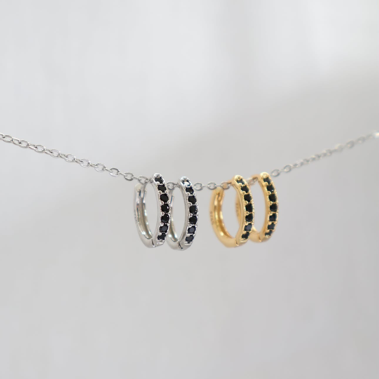 Earrings - Black Stone Twilight - Katy B