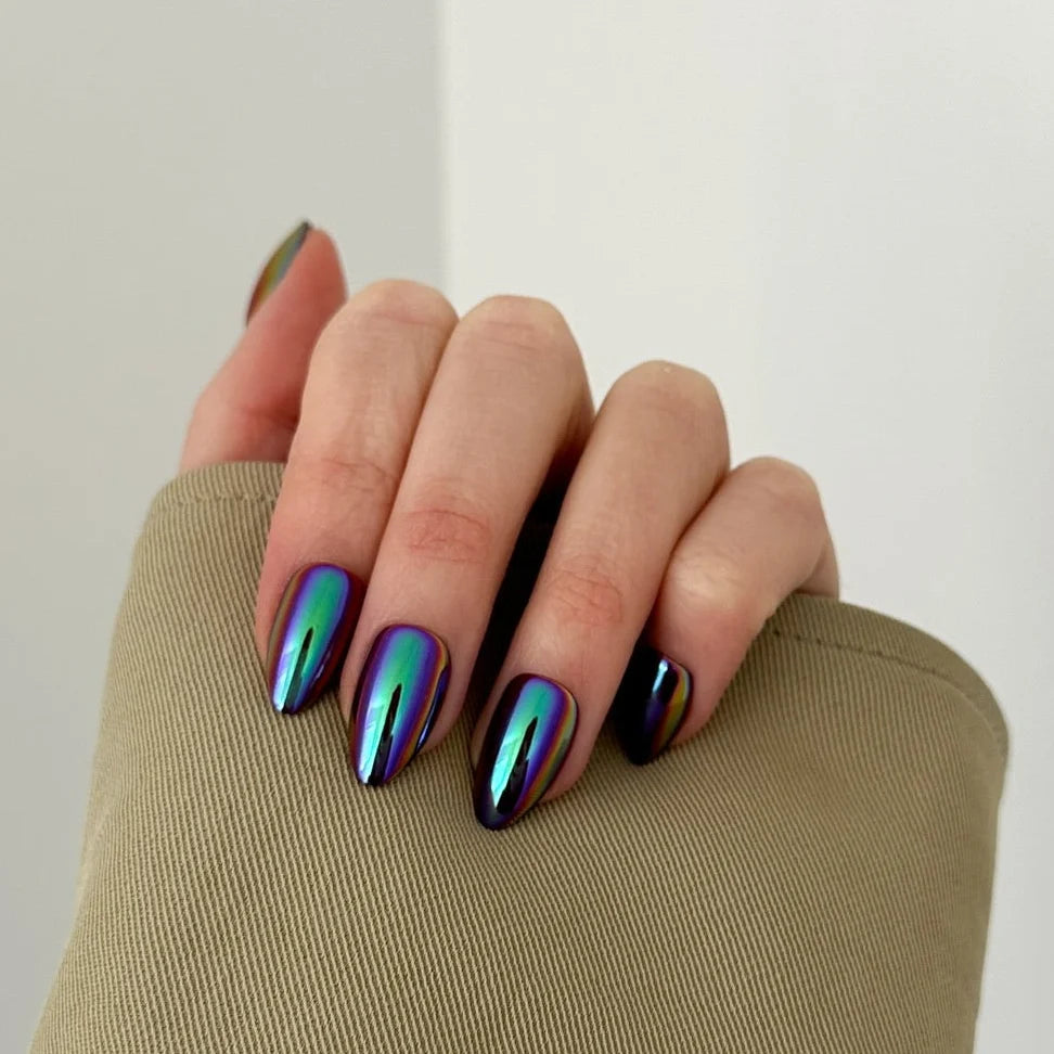Nail Kit - Holographic (gel) - Medium Almond - Pressing Nails