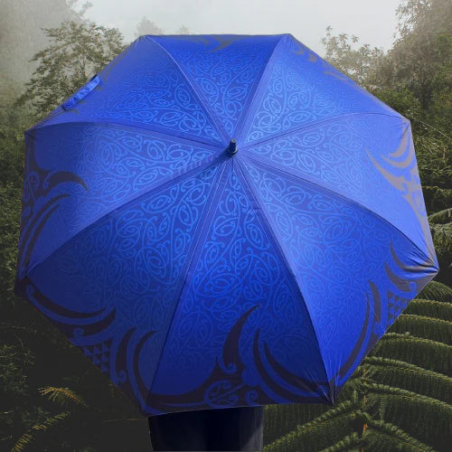 Maru Kahurangi Umbrella - Whetū & Kau - Large