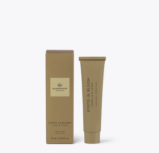 Hand Cream - Glasshouse Fragrances - Kyoto in Bloom - Camellia & Lotus
