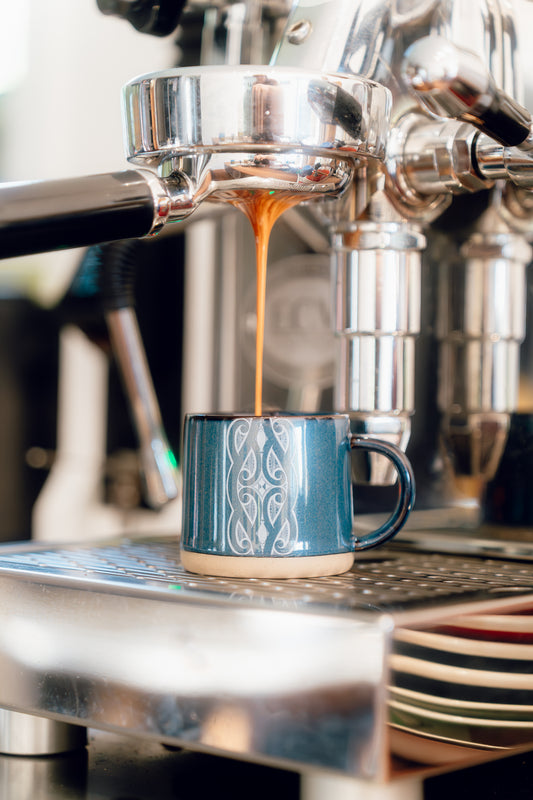 Mug - Espresso (Mini) - Glazed Ceramic - Miriama Grace-Smith - Navy