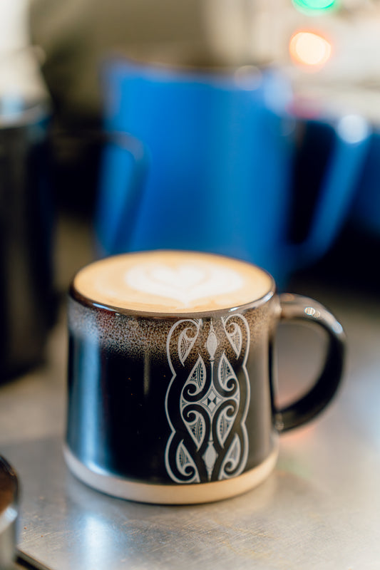 Mug - Espresso (Mini) - Glazed Ceramic - Miriama Grace-Smith - Black