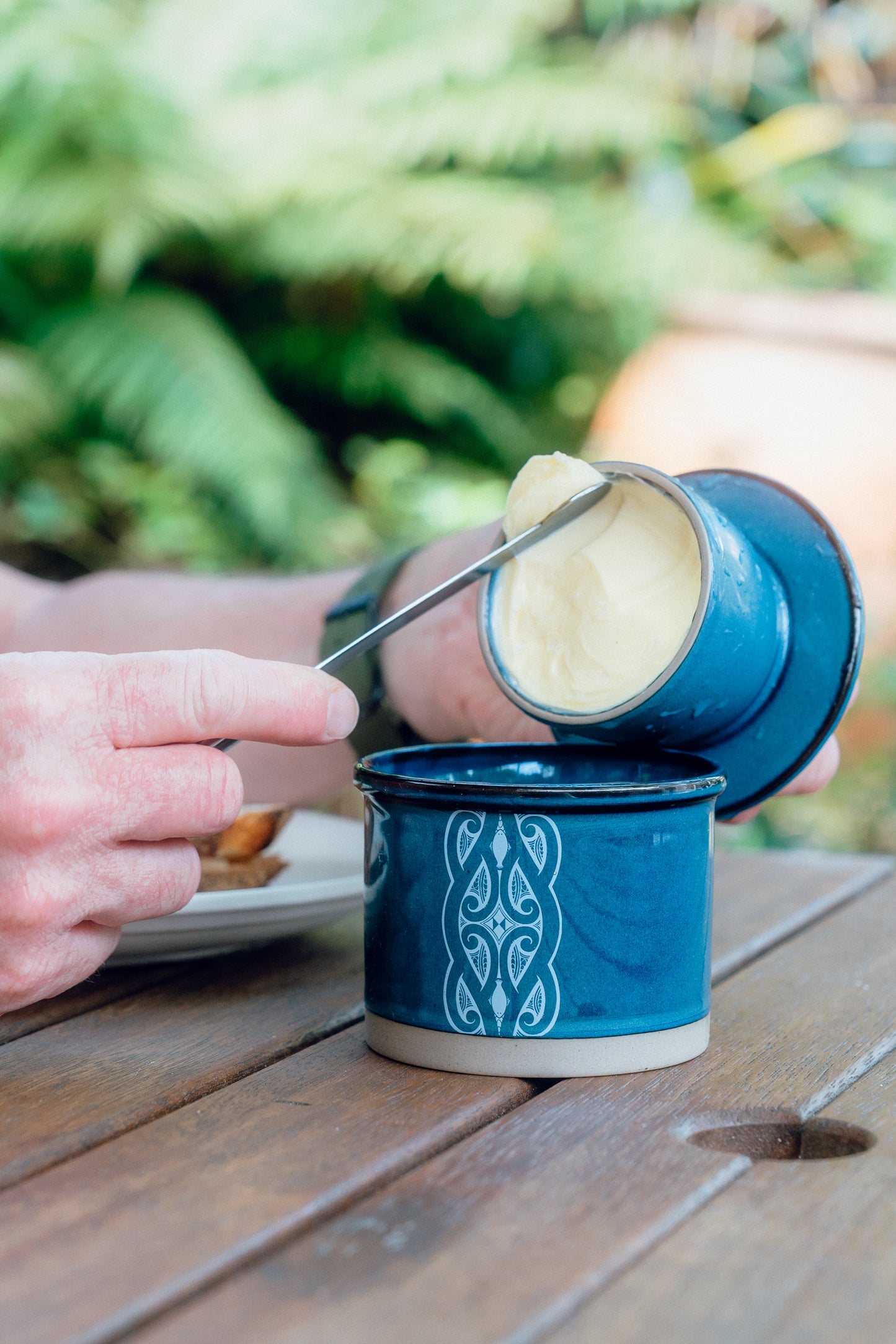 Butter Bell - Glazed Ceramic - Miriama Grace-Smith - Blue