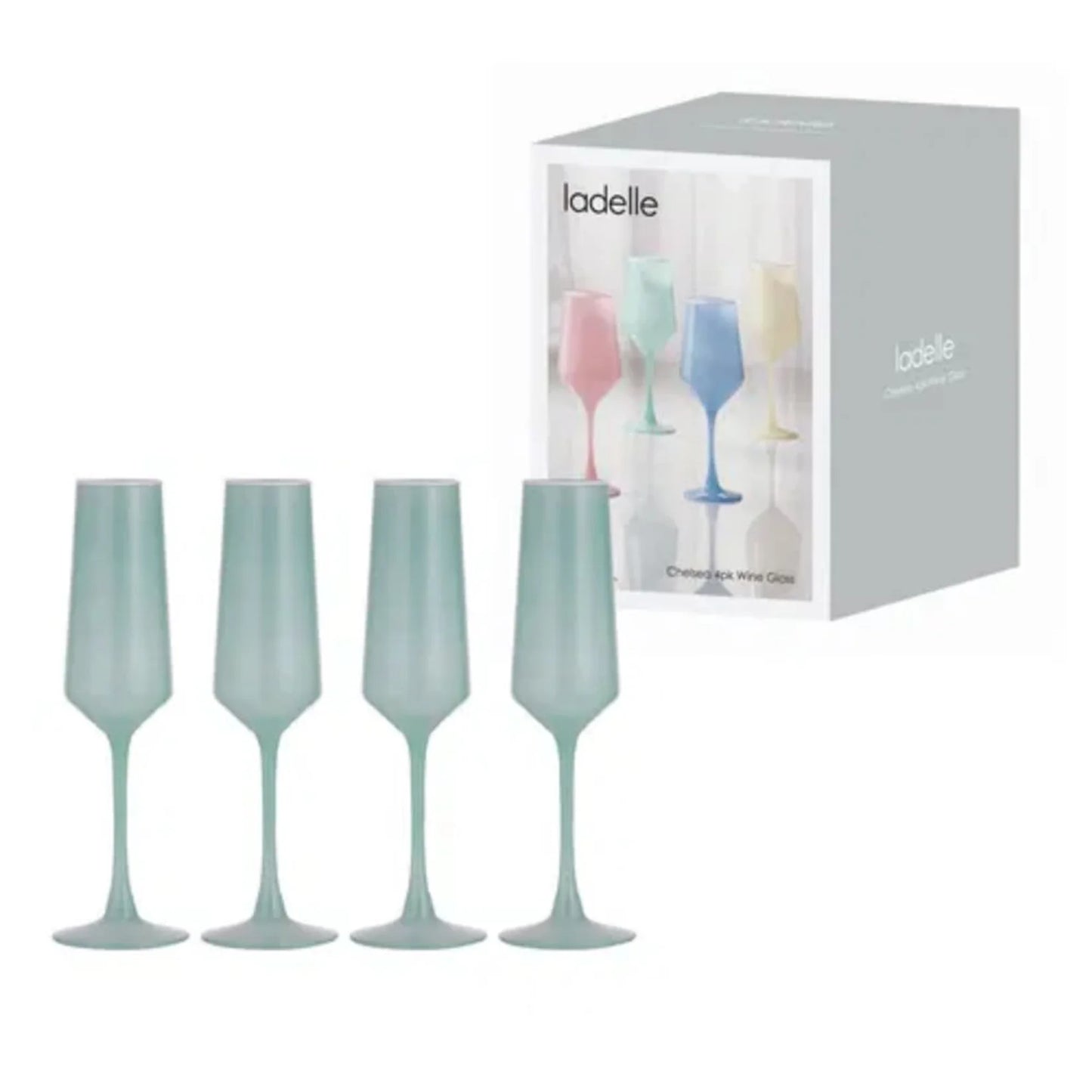 Single Champagne Glasses - Mint