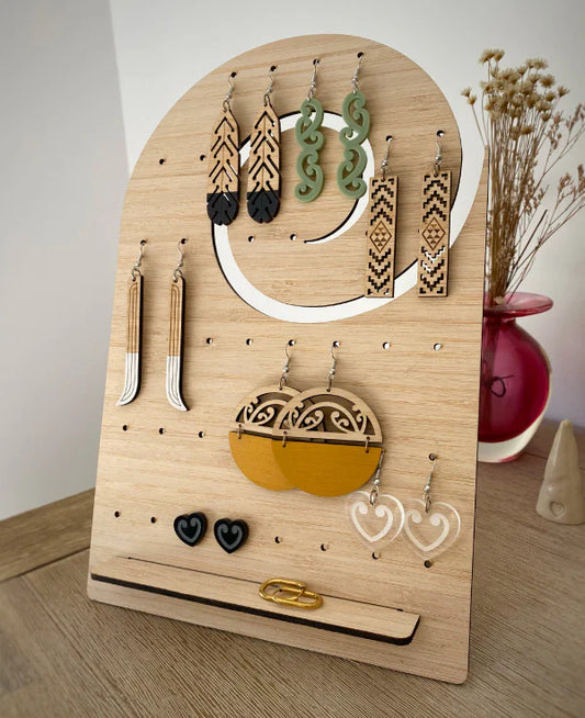 Earring Stand - Koru - Large