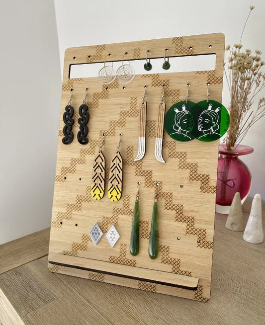 Earring Stand - Tukutuku - Large