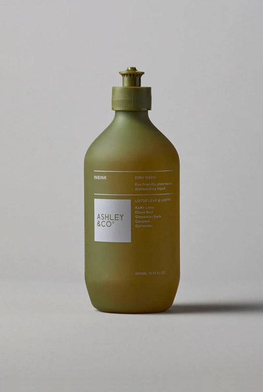 Dishwashing Liquid - Insink - Ashley and Co - Lotus Leaf & Lustre 500ml