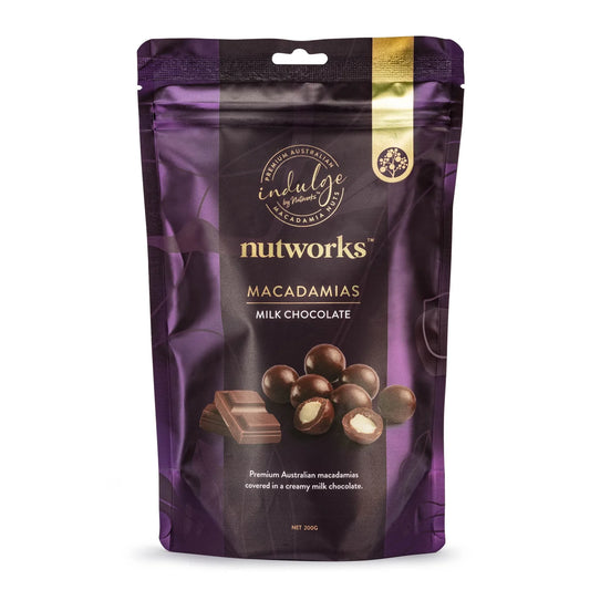 Nutworks Milk Chocolate Macadamias 75g