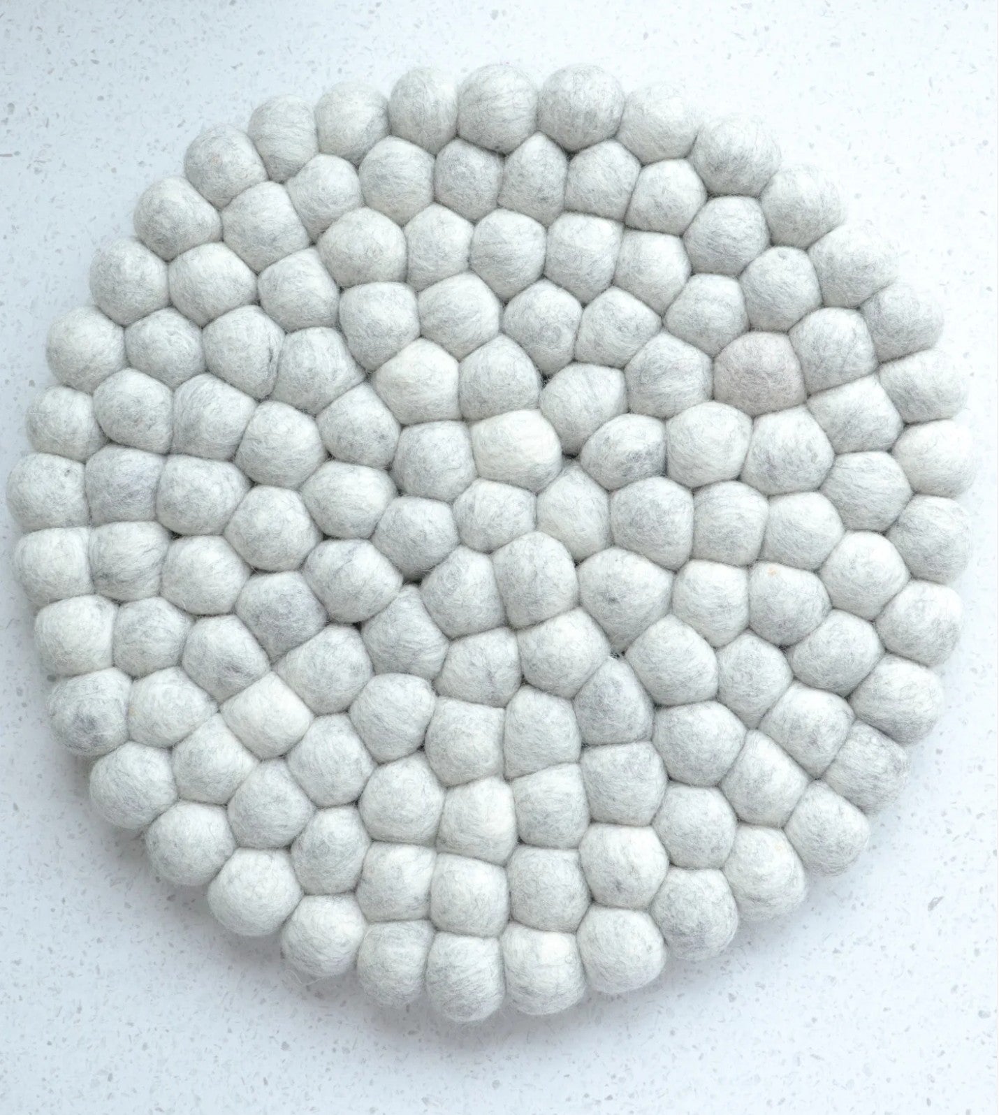 Trivet - Felt Ball - Light Grey
