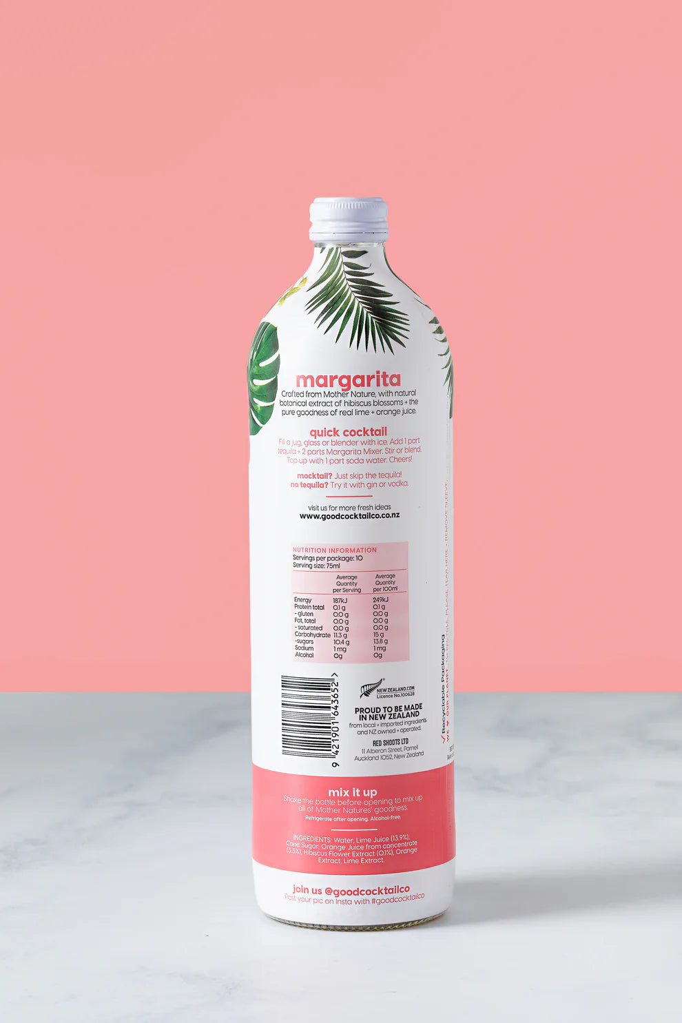 Cocktail Mixer Margarita 750ml - Good Cocktail Company